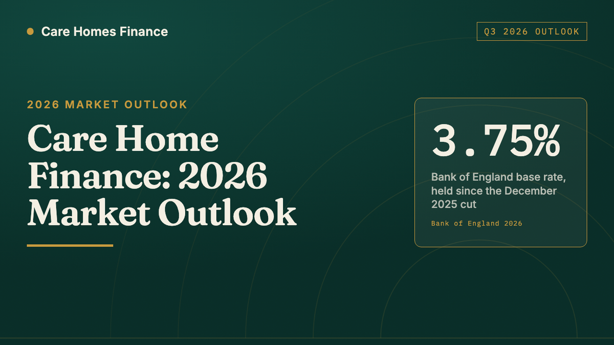 Care Homes Finance 2026 market outlook