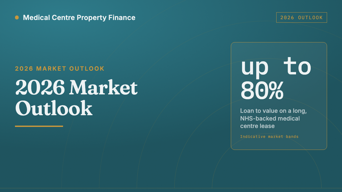 UK medical centre and GP surgery property finance market overview 2026