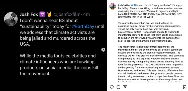 This Earth Day AND Every Day, organizing, not greenwashing is what wins!