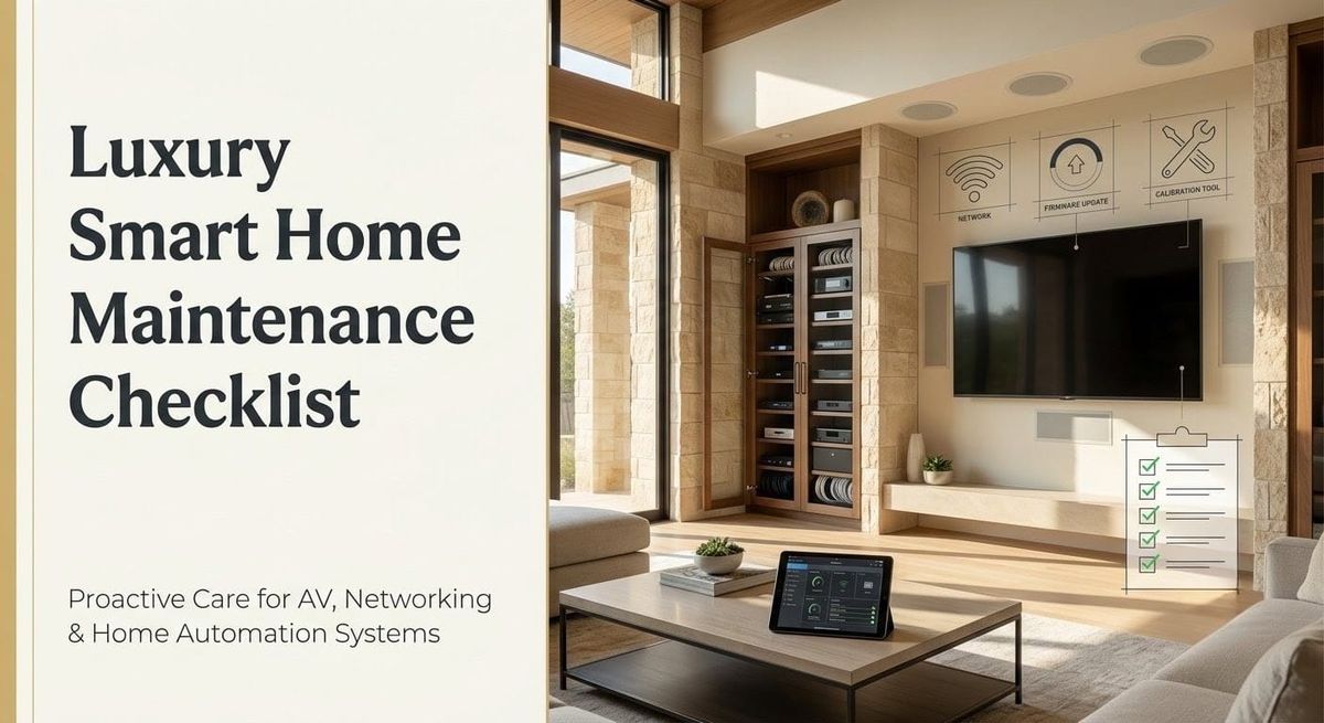 Home Theater & AV System Maintenance for Texas Luxury Estates: The Complete Guide to Proactive Care, ISF Calibration, and Annual Technology Audits