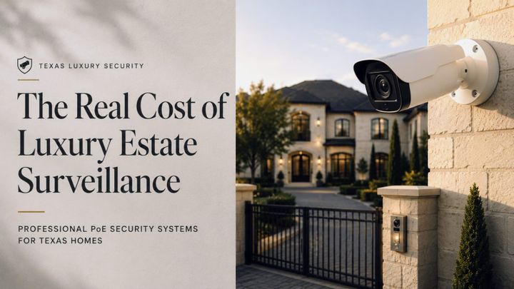 Security Camera Installation Cost in Texas: What Luxury Estates Pay for Professional Surveillance (2026)