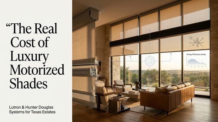 Motorized Shades Cost in Texas: What Luxury Estates Pay for Lutron and Hunter Douglas (2026)