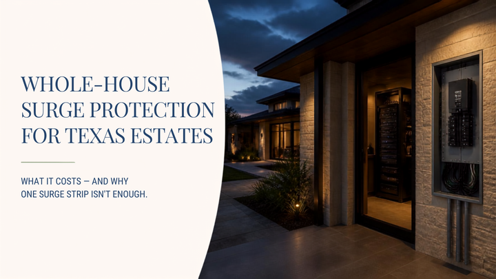 Whole-Estate Surge Protection for Texas Homes: Why a $200 Gadget Isn't Protecting What You Think It Is