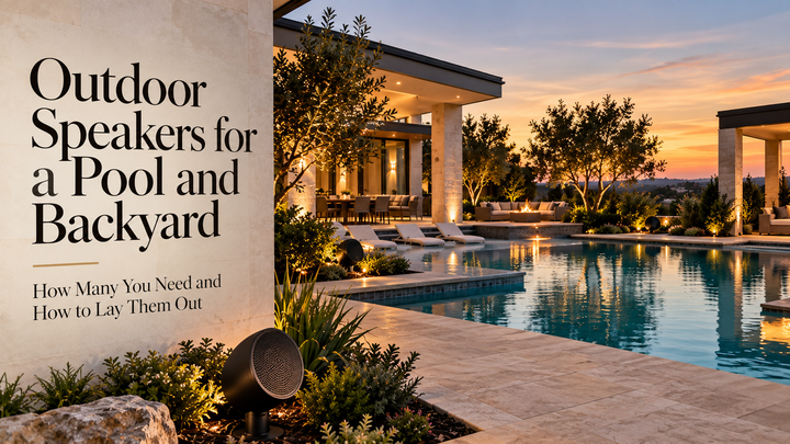 Outdoor Speakers for a Pool and Backyard: How Many You Need and How to Lay Them Out