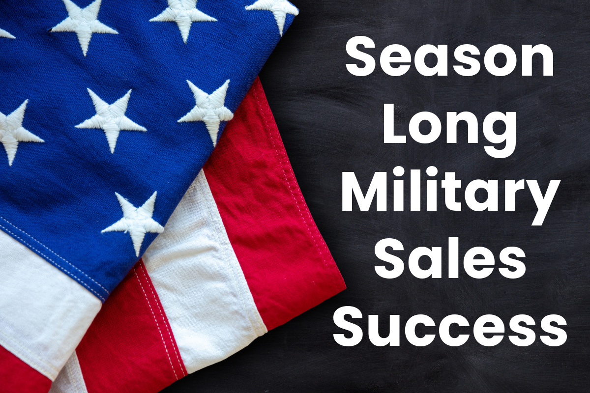 Military Sales Success with Ducks Season Long Offer