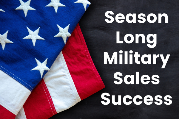 Military Sales Success with Ducks Season Long Offer