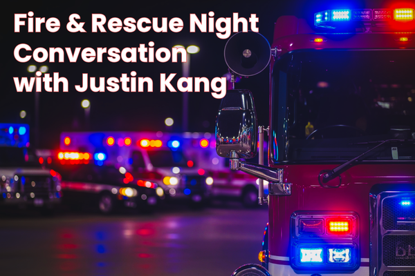 Fire & Rescue Night Success With Justin Kang Of The Anaheim Ducks!