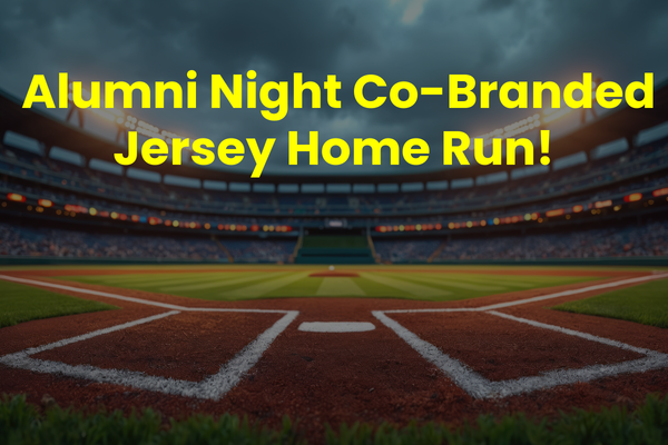 Alumni Night Co-Branded Jersey Home Run!