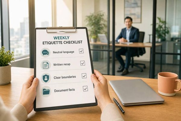 Checklist for Navigating Office Etiquette with Bosses