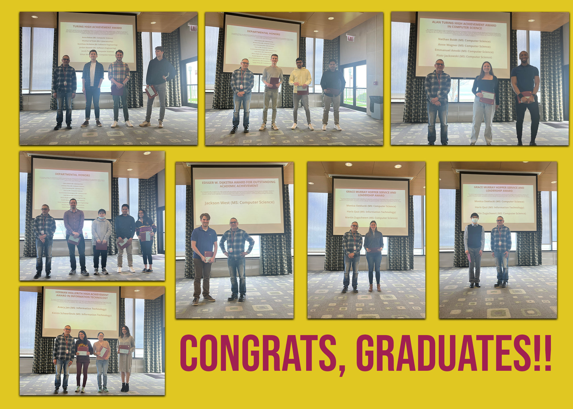 Computer Science Department 2022 Award Recipients