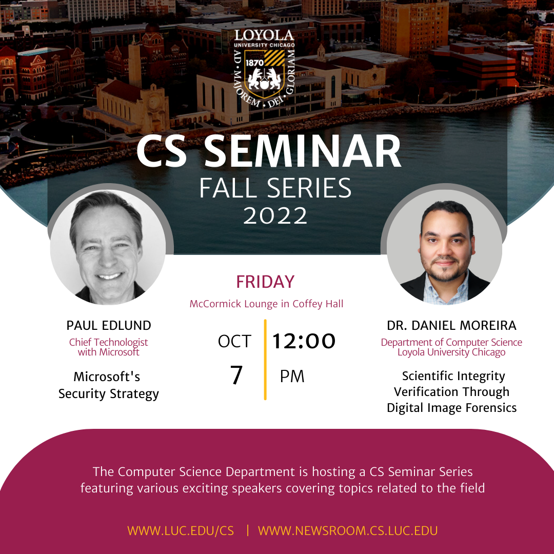 You're Invited! CS Seminar Fall Series- October 7th