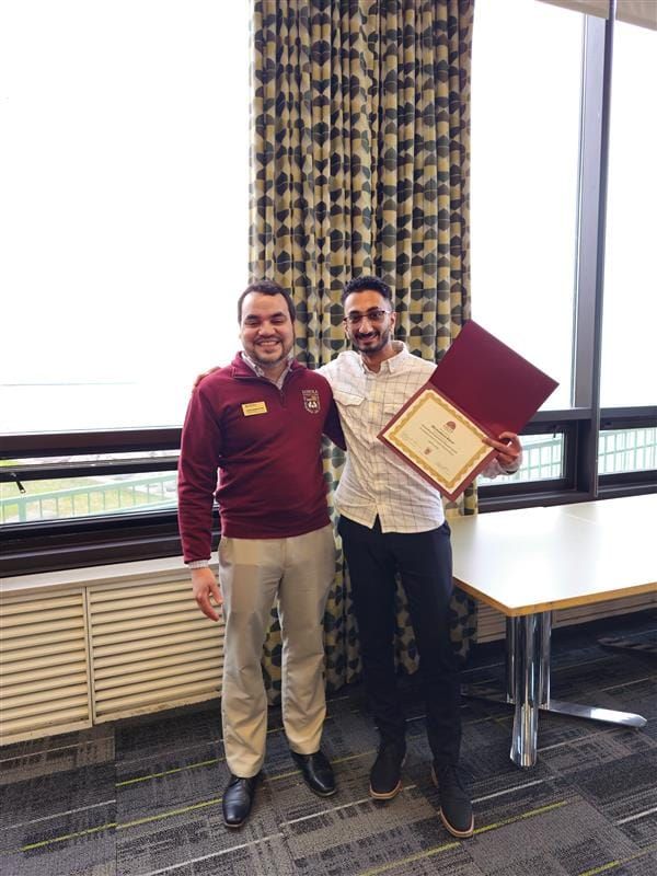 Muhammad Khan Receives Loyola Outstanding Undergraduate Researcher Award