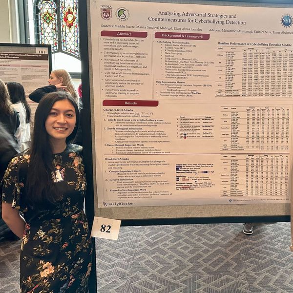 Maddie Juarez Receives Loyola Outstanding Undergraduate Research Award and NSF Graduate Research Fellowship