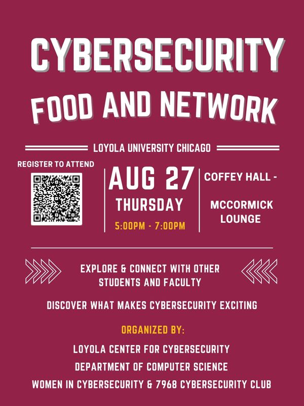 Computer Science and Cybersecurity Welcome Week