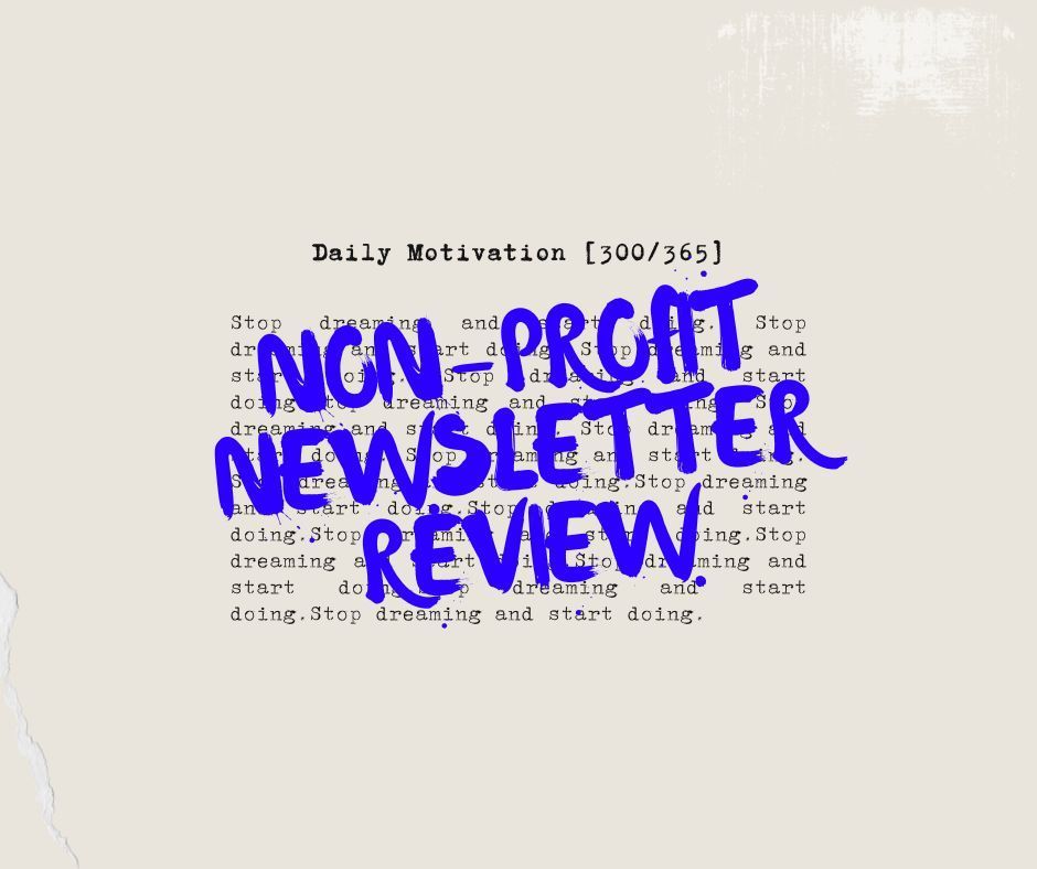 Nonprofit Newsletter: Live Review