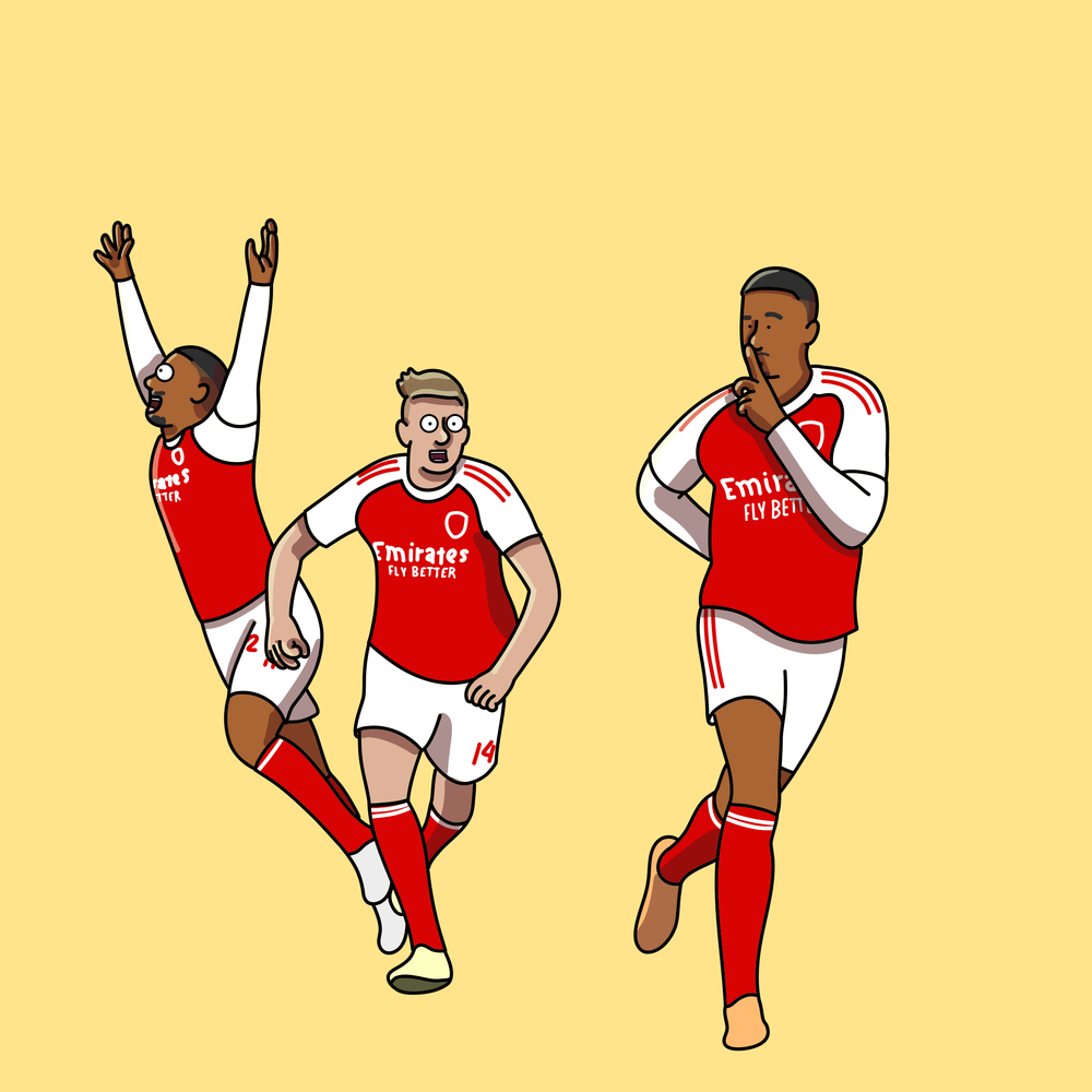 Newcastle Arsenal Poorly Drawn