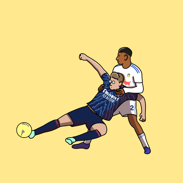 Leeds Arsenal Poorly Drawn