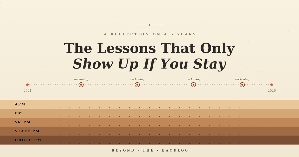 The Lessons That Only Show Up If You Stay