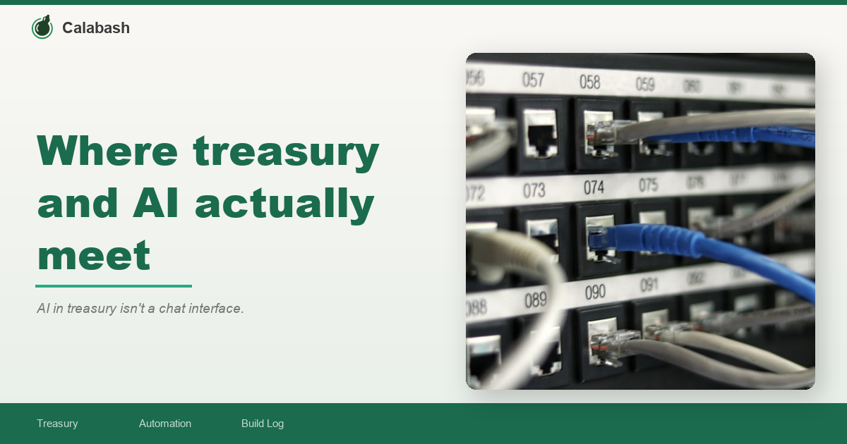 Where treasury and AI actually meet