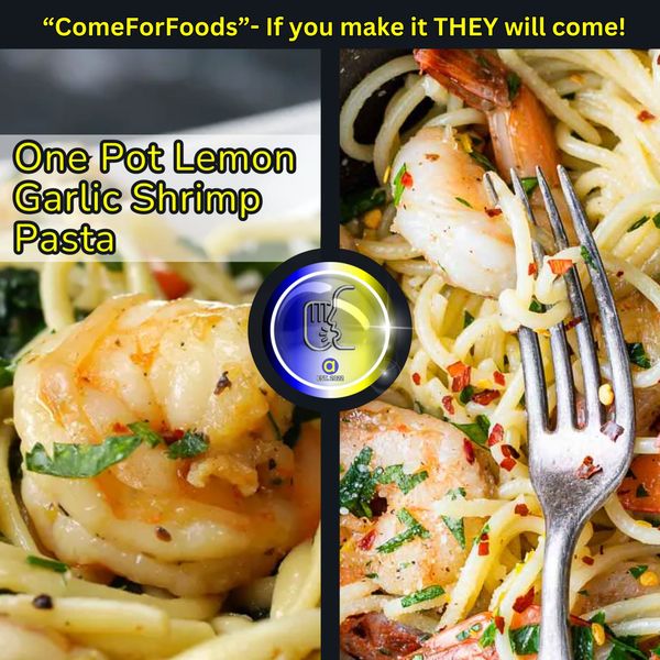 One-Pot Lemon Garlic Shrimp Pasta