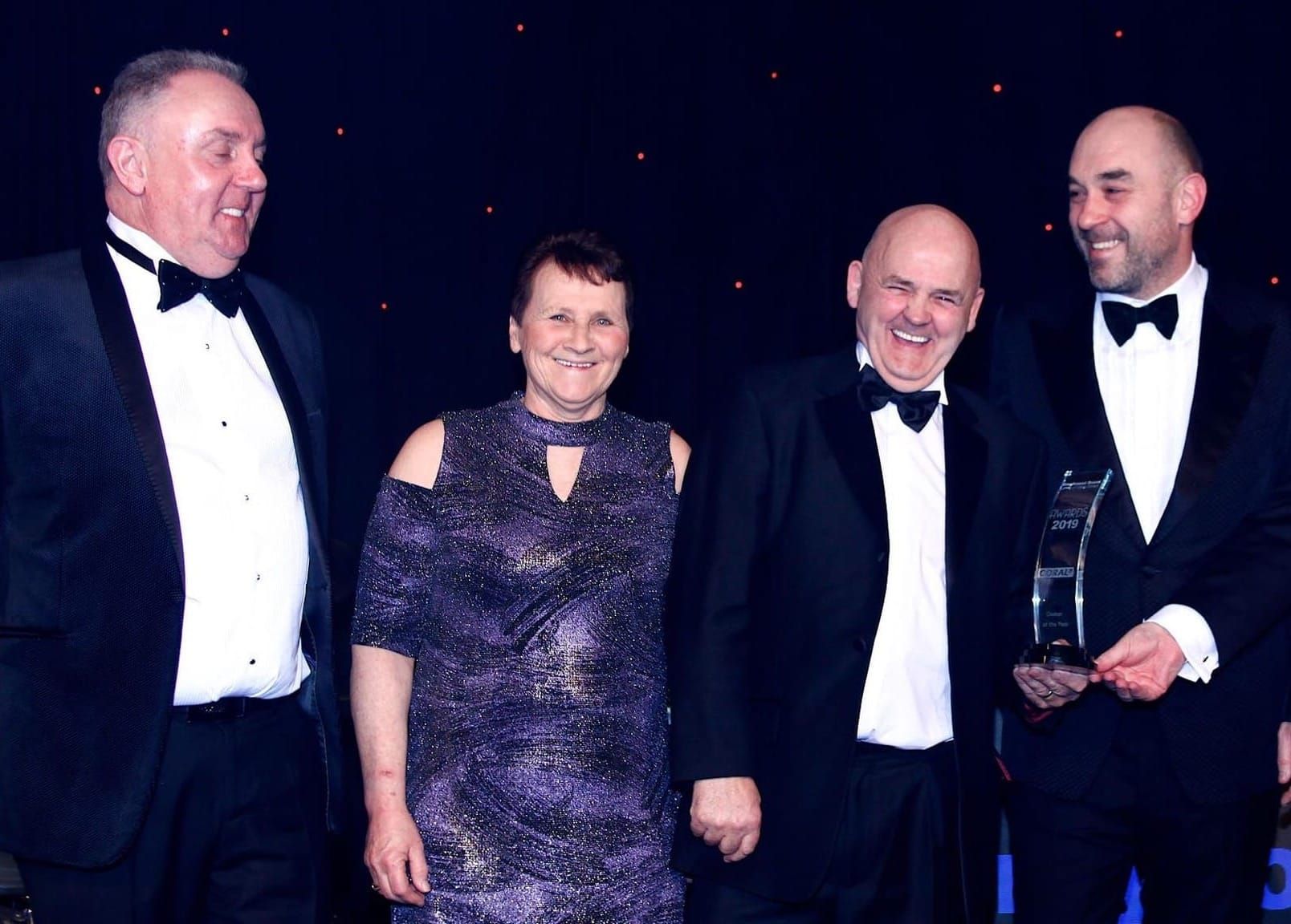 Liz and Rab McNair plus KSS net GWA ‘services’ award