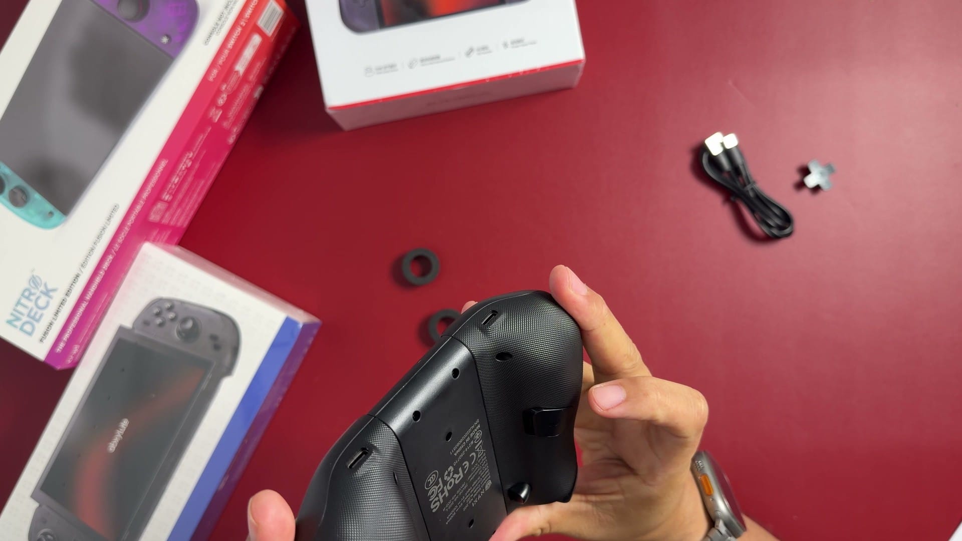 Back of a NYXI Hyperion 3 controller half
