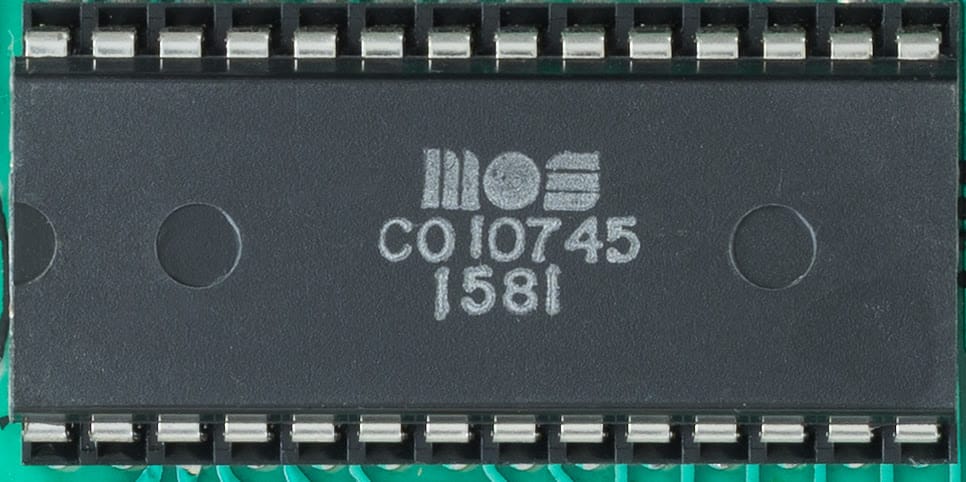 MOS Technology processor chip from an Atari 2600
