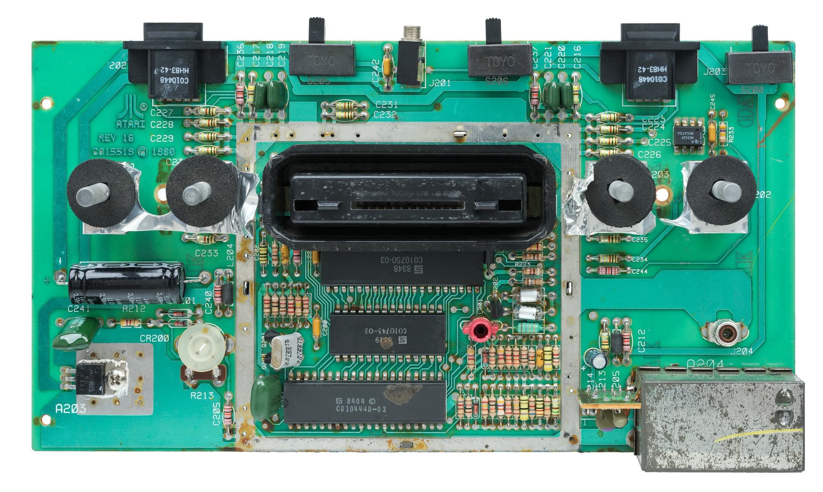 Atari 2600 four-switch motherboard