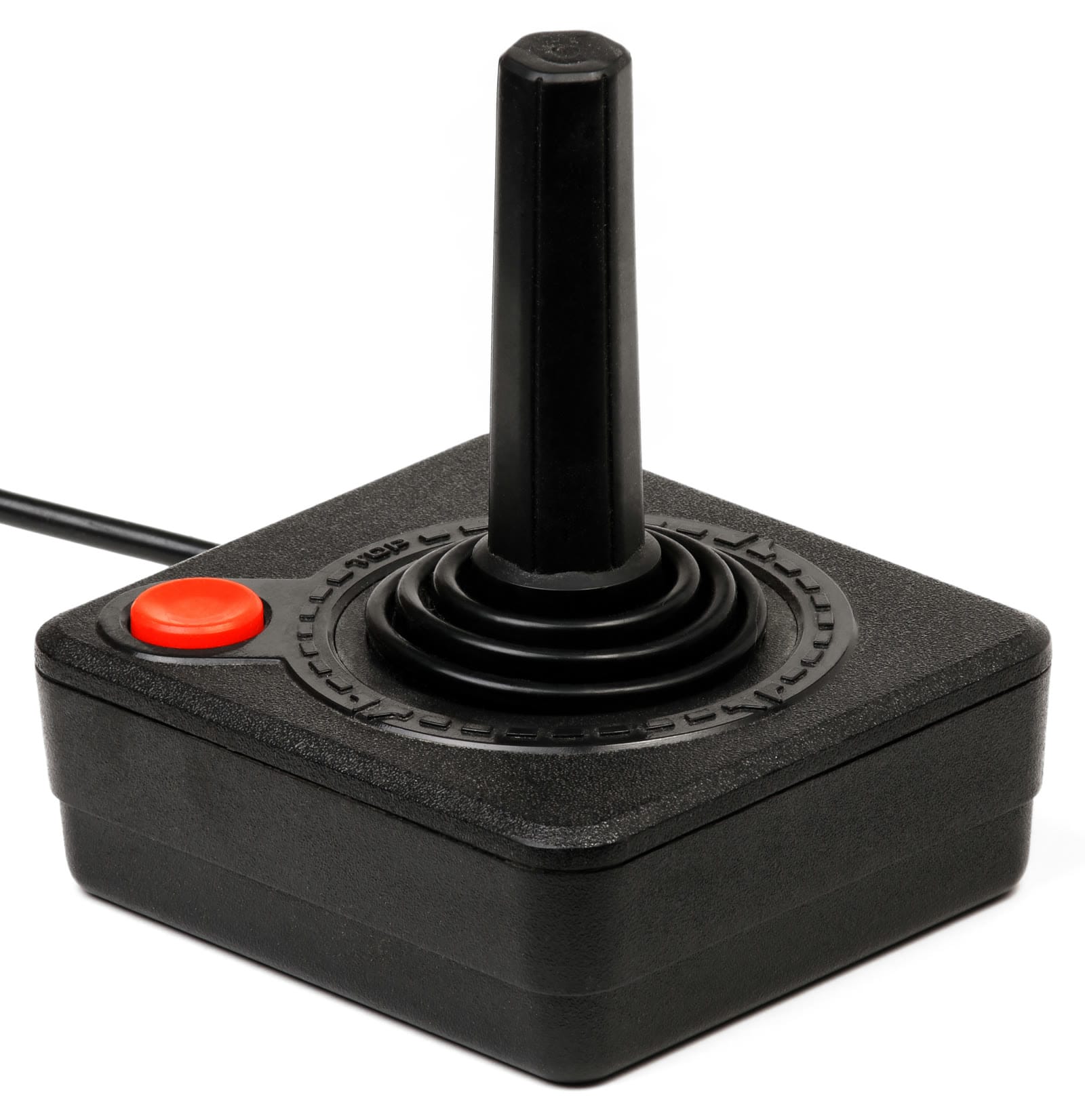Atari CX40 joystick with its red fire button