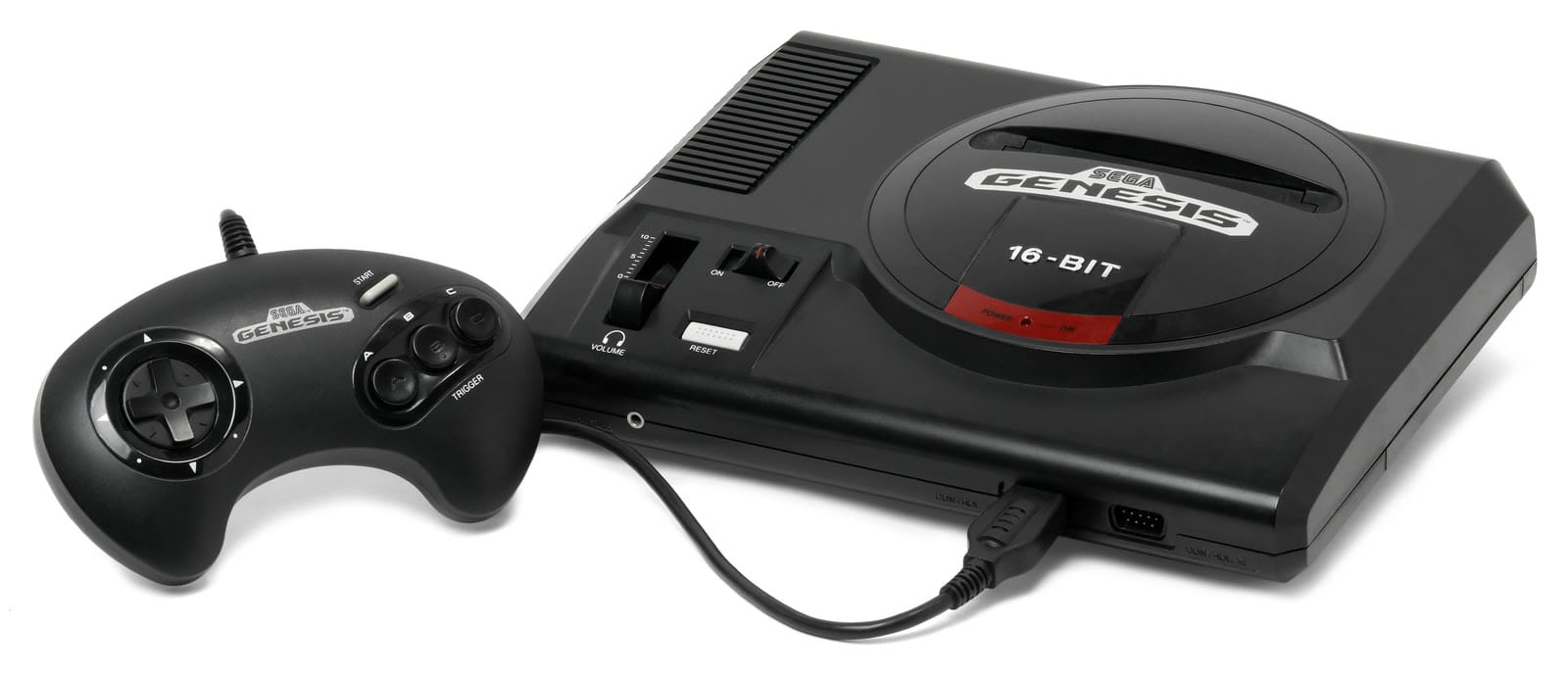 Sega Genesis Model 1 with its three-button controller
