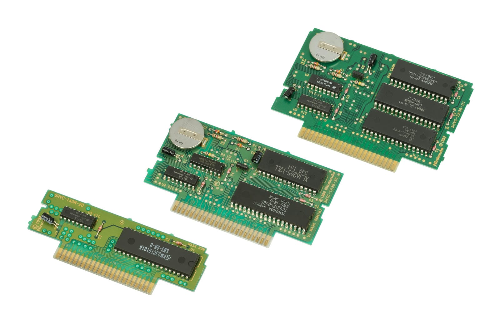 SNES cartridge circuit boards