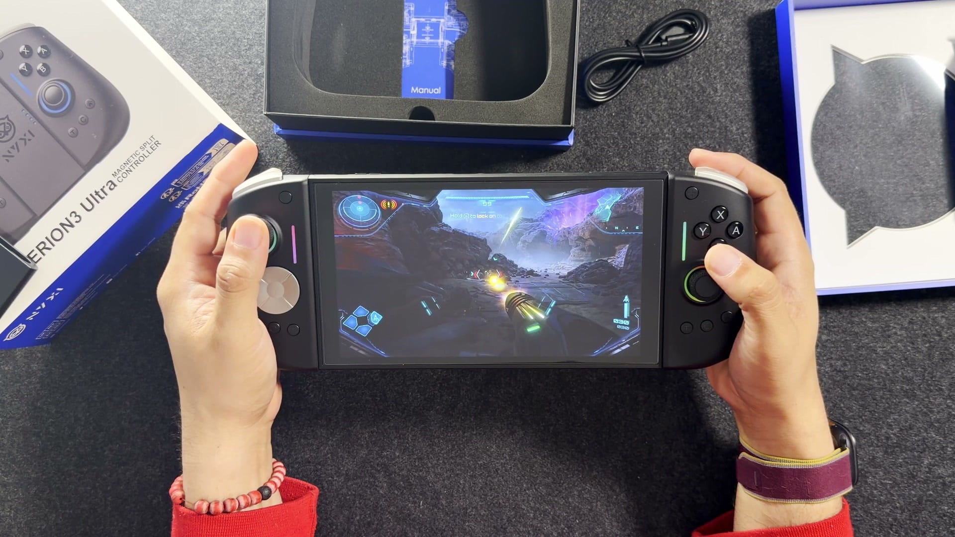 Metroid Prime 4: Beyond running on a Switch 2 with the Hyperion 3 Ultra attached