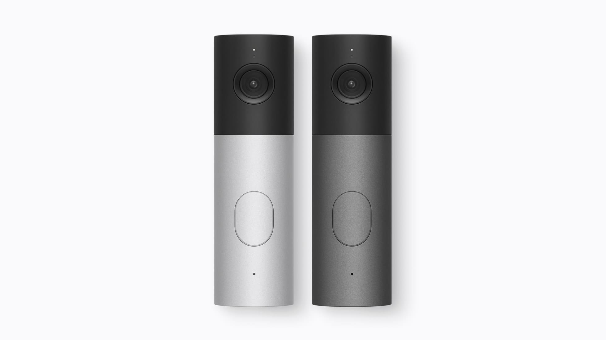 The LG Video Doorbell Wired in Essence Silver and Essence Graphite
