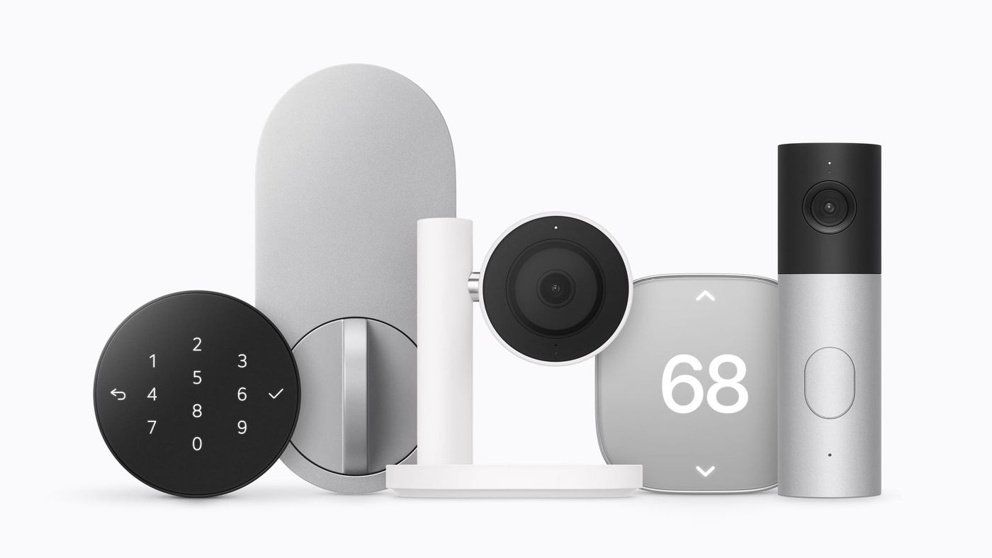 Apple Home Collection lineup: LG Smart Deadbolt Lock, LG Indoor Cam, LG Smart Thermostat and LG Video Doorbell