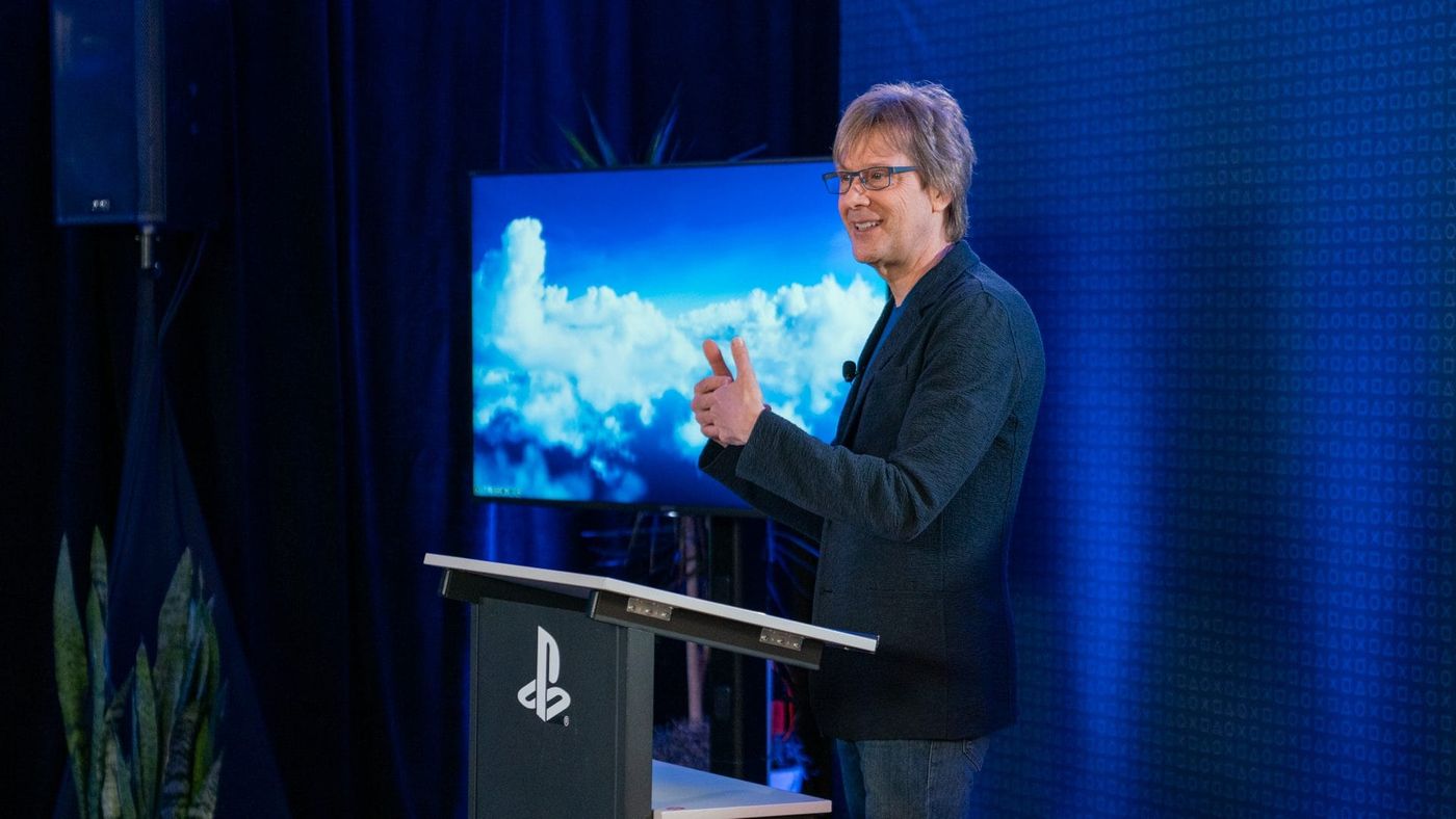 Mark Cerny on stage at the PS5 Pro technical seminar