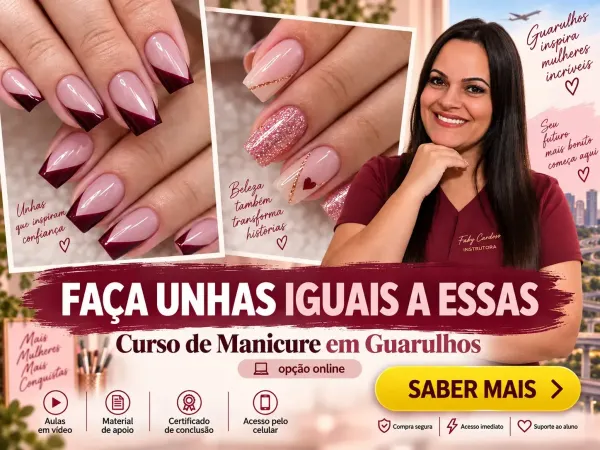 Curso de manicure online para estudar em casa em Guarulhos