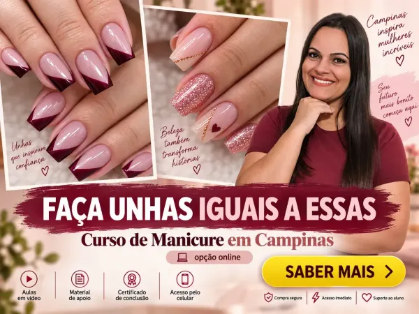 Curso de manicure online para estudar em casa em Campinas