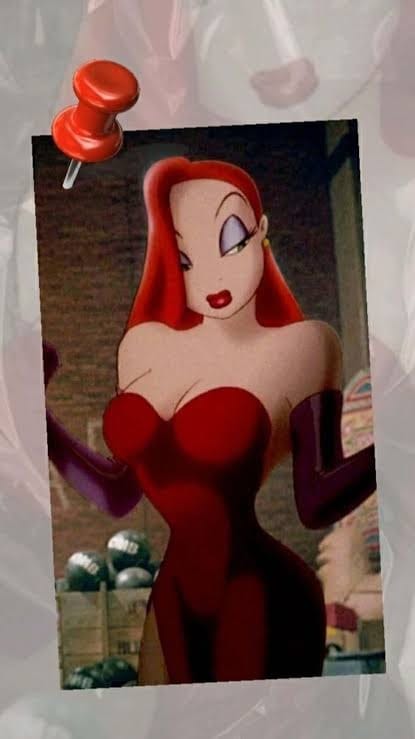 a “pin up” of Jessica Rabbit, the cartoon.