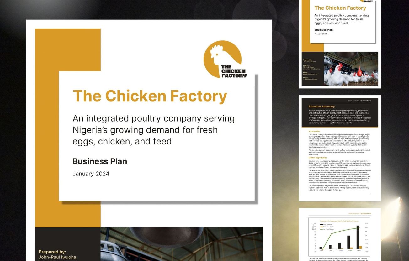 Poultry Business Plan: The Chicken Factory