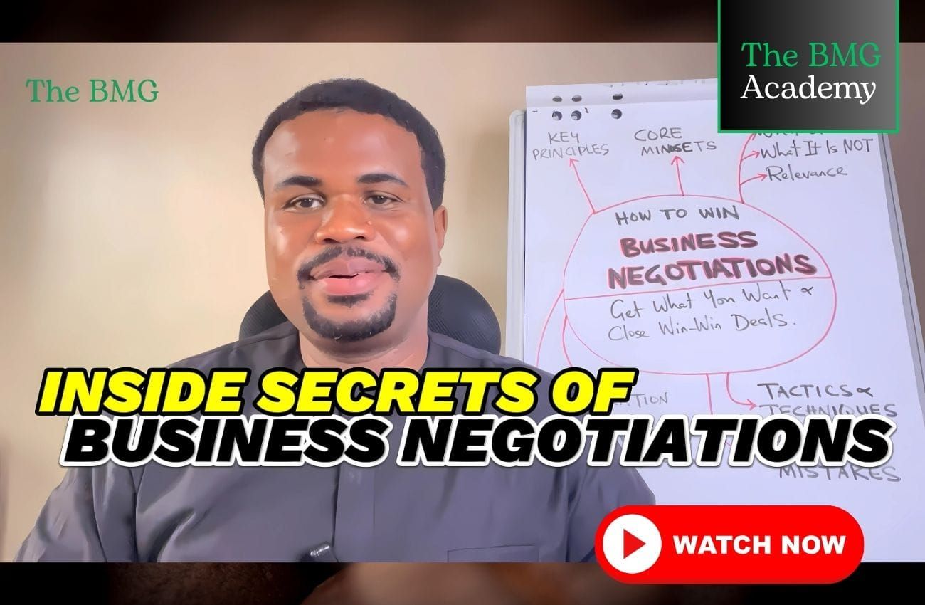 The Secrets of Business Negotiations: How To Get What You Want And Close Win-Win Deals (Course)