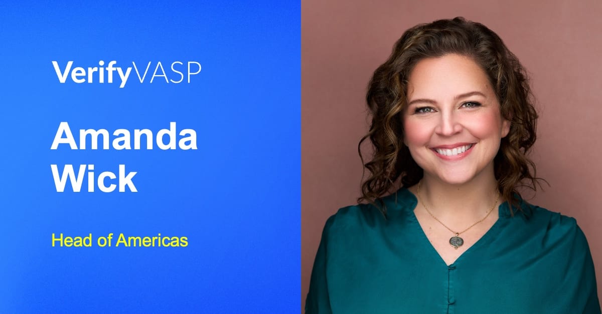 Amanda Wick Joins VerifyVASP as Head of Americas