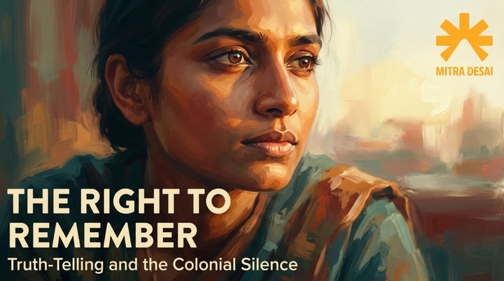 The Right to Remember: Comparative Perspectives on Truth-Telling and Colonial Silence in Bharat, Canada, and Australia.