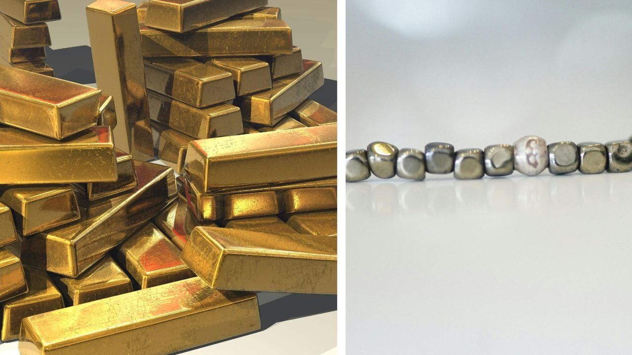 Pyrite, often called "Fool's Gold," is a striking mineral with a metallic luster and gold-like hue.