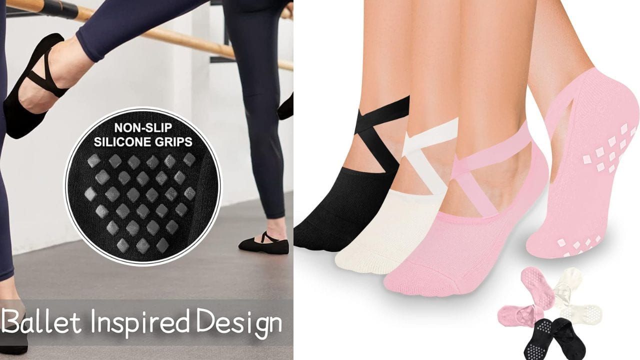 These socks provide superior grip, enhancing stability and reducing injury risk on smooth surfaces.