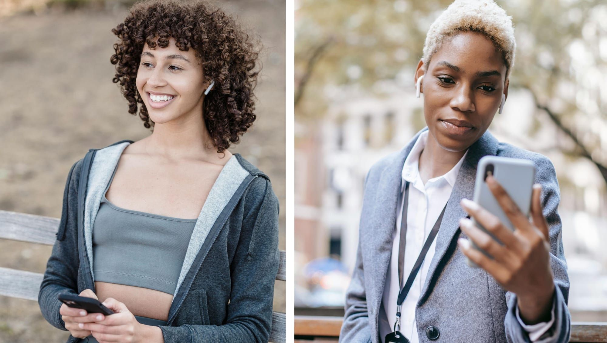 Connect seamlessly with Bluetooth-enabled open-ear earbuds.