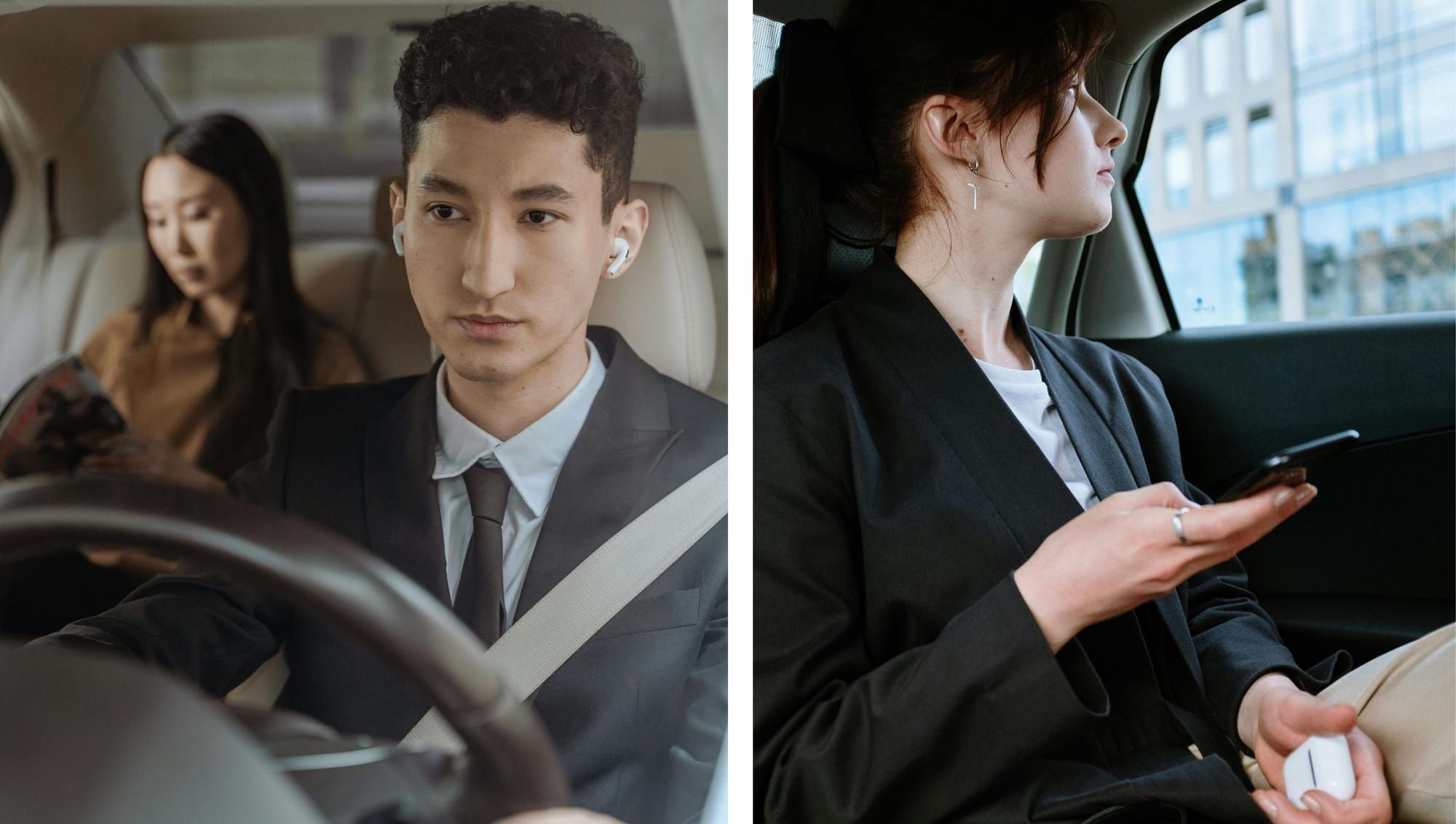 Drive safely with open-ear earbuds.