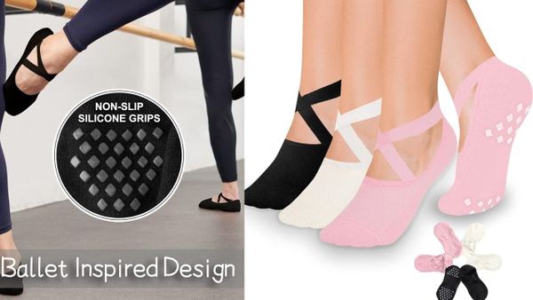 These socks provide superior grip, enhancing stability and reducing injury risk on smooth surfaces.