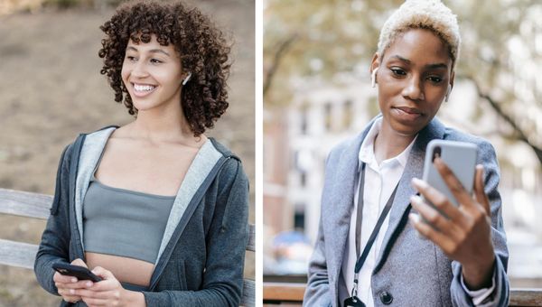 Connect seamlessly with Bluetooth-enabled open-ear earbuds.