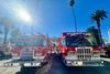 Riverside Fire Department Trucks Recreate Historic Photo at Courthouse