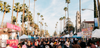 A streetview of the 2020 Riverside Lunar Festival on Mission Inn Avenue.
